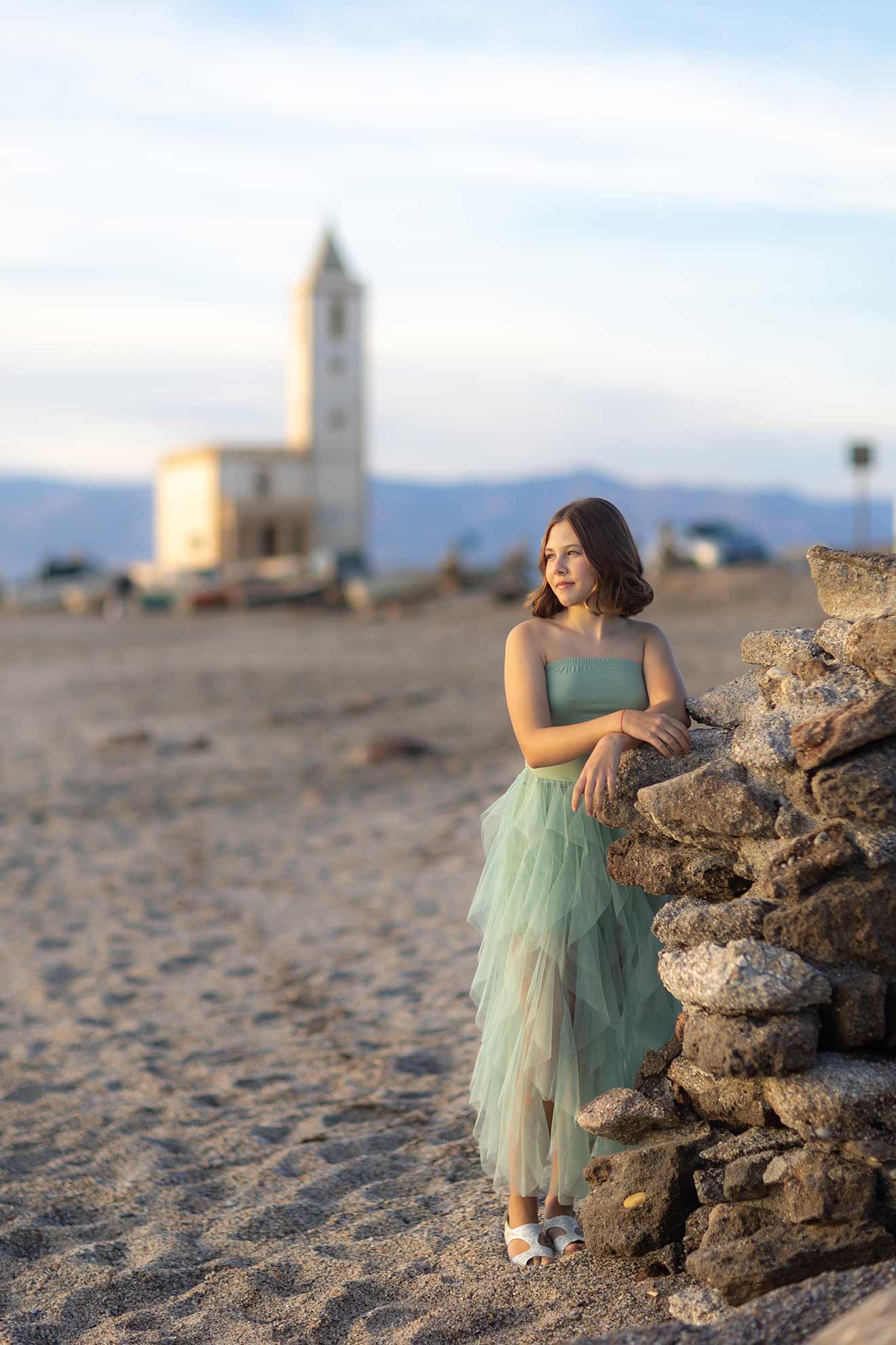 Sesión fotográfica al atardecer en Cabo de Gata con Alena